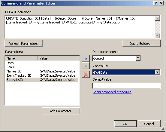 update query